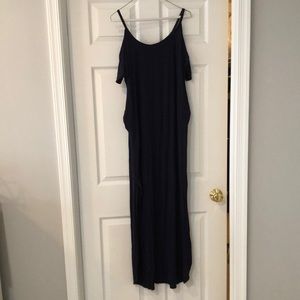 Navy blue maxi dress